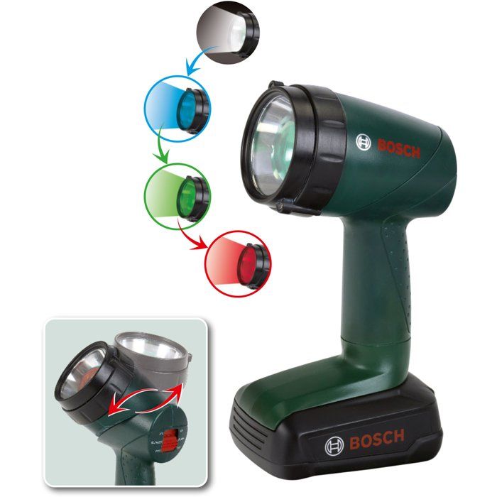 Lampe torche électronique Bosch - KLEIN - 8448 - 2 modes de fonctionnement et 4 filtres - Des 3 ans