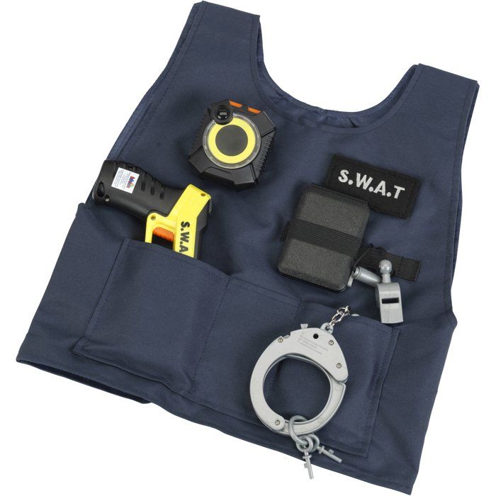 Gilet S.W.A.T. - KLEIN - 8821 - Taser électronique, caméra piéton, menottes - Déguisement policier - Des 3 ans