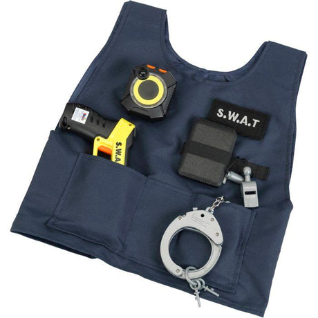 Gilet S.W.A.T. - KLEIN - 8821 - Taser électronique, caméra piéton, menottes - Déguisement policier - Des 3 ans