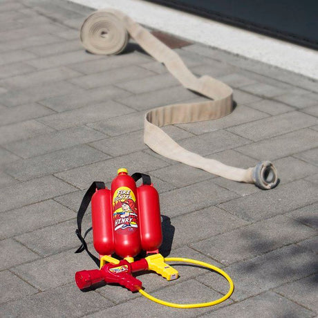 Lance a incendie pour enfant - KLEIN - 8932 - Réservoir dorsal 2L - Jet d'eau