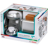 Set petit-déjeuner Bosch - KLEIN - 9233 - Machine a café, grille-pain et accessoires - Jouet d'imitation - Des 3 ans