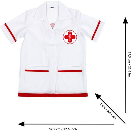 KLEIN - Blouse docteur en tissu avec motifs imprimés