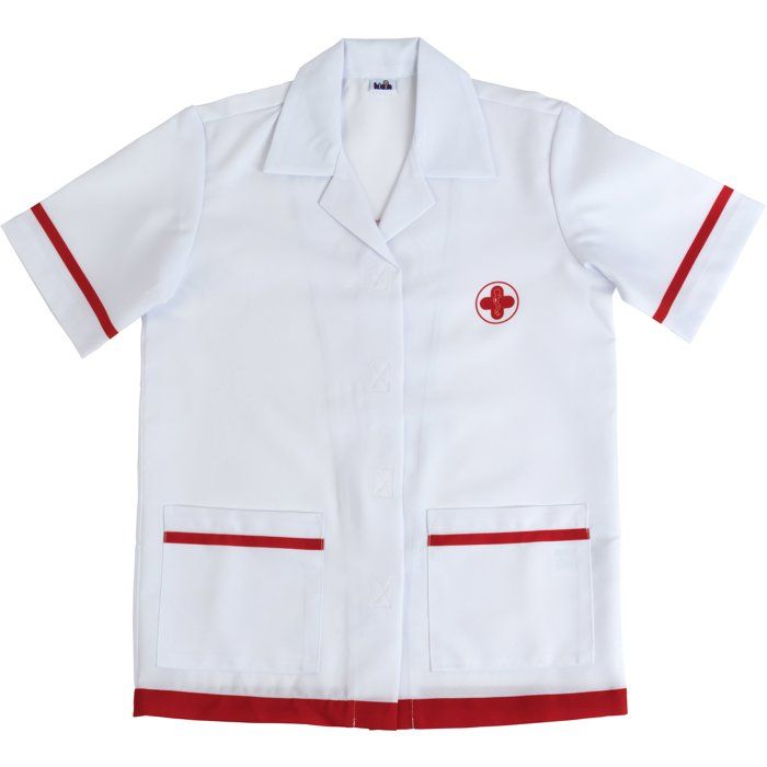 KLEIN - Blouse docteur en tissu avec motifs imprimés