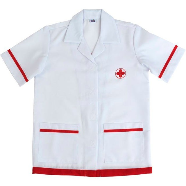KLEIN - Blouse docteur en tissu avec motifs imprimés