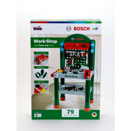 KLEIN - Jouet Etabli Bosch Work-Shop avec 79 accessoires