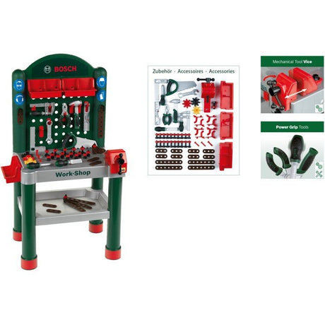 KLEIN - Jouet Etabli Bosch Work-Shop avec 79 accessoires