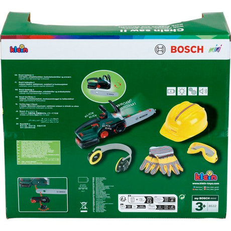 KLEIN - Jouet - Set bűcheron Bosch avec tronçonneuse électronique, 5 pieces
