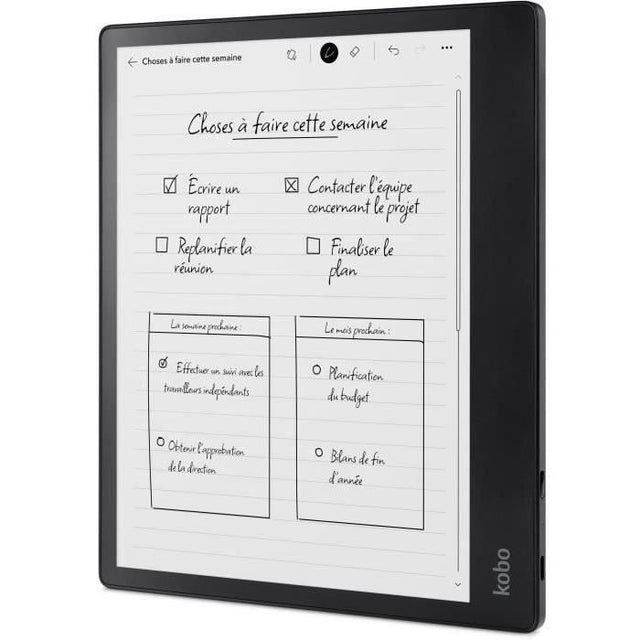 Liseuse Kobo Elipsa 2E – Écran tactile 10,3 – Stylet inclus – WiFi – eBook Reader