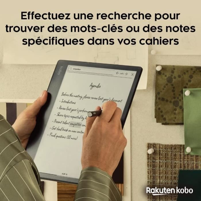 Liseuse Kobo Elipsa 2E – Écran tactile 10,3 – Stylet inclus – WiFi – eBook Reader
