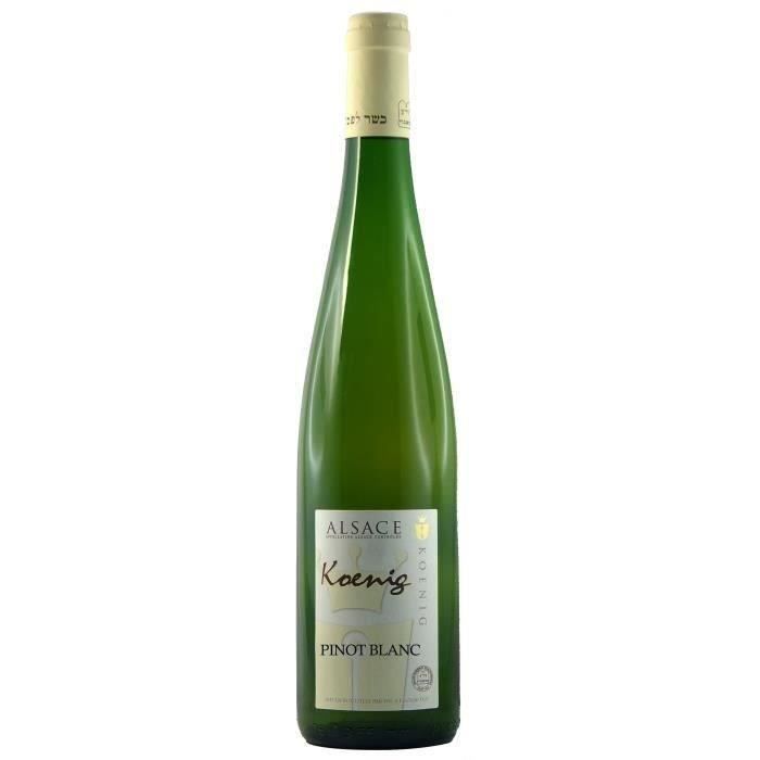 KoeNIG Pinot Blanc Grand Vin d'Alsace Casher - Blanc - 75 cl