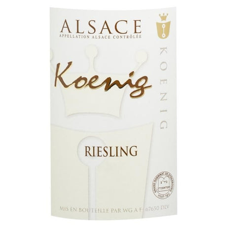 Koenig 2020-2024 Riesling - Vin Blanc d'Alsace Cascher