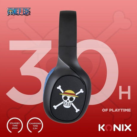 Casque audio supra-auriculaire sans fil  - Konix - One Piece- Bluetooth 5.3 pour smartphones et tablettes - Autonomie 30 h