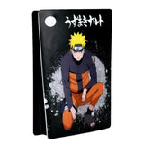 Façade de protection - KONIX - Naruto Shippuden - PS5 - Silicone - Antichoc - Anti-rayures - Motif Naruto - Noir