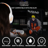 Façade de protection - KONIX - Naruto Shippuden - PS5 - Silicone - Antichoc - Anti-rayures - Motif Naruto - Noir