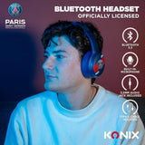 Casque audio - Sans fil - Konix - PSG - Bluetooth 5.3 PC, smartphones, tablettes - Microphone - Autonomie 25 h - Câble 3,5 mm - Bleu