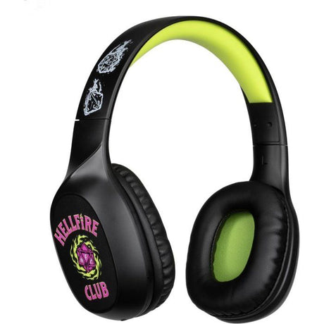 Casque audio - Sans fil - Konix - Stranger Things - Bluetooth 5.3 smartphones, tablettes - Microphone - Autonomie 30 h - Noir/jaune
