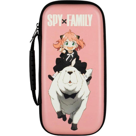 Housse de protection et transport - Nintendo Switch 2 - Konix - Spy x Family - Rangement accessoires - Anya et Bond Forger - Rose