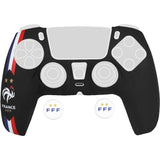 Coque de protection pour manette DualSense PS5 - Konix - FFF - Silicone - Appuie-pouces - Noir