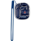 Écouteurs oreillette sport - Sans fil - Konix - PSG - Haut-parleurs 16,2 mm - Portée 10 m - Autonomie 12 h - Bluetooth 5.3 - Bleu