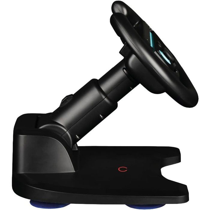 Volant Racing Wheel - Manette Joy-Con Nintendo Switch 2 - Konix - Compatible Mario Kart World - Fixation ventouse - Noir
