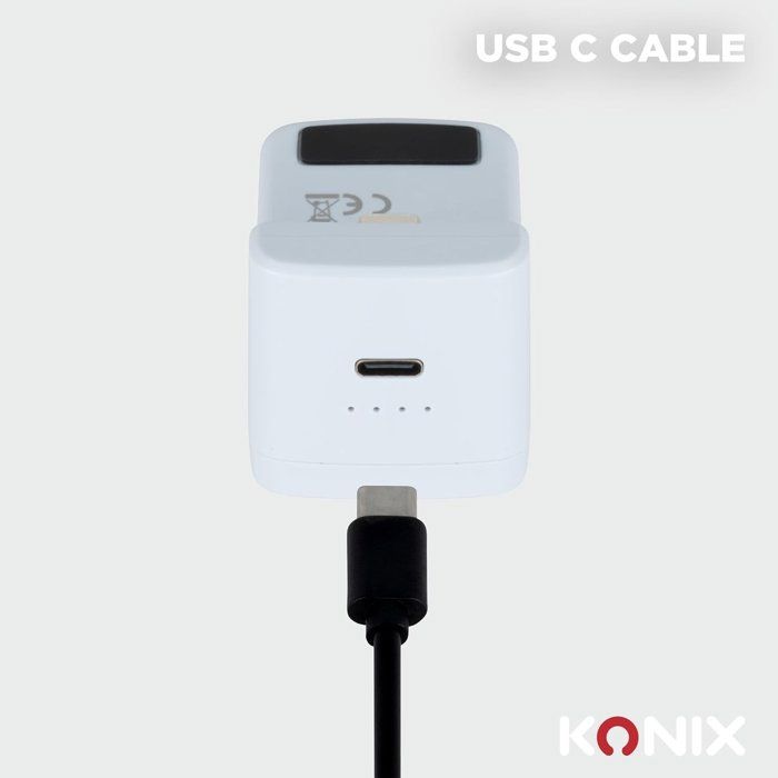 Batterie externe pour manettes Joy-Con - Nintendo Switch 2 - Konix - Indicateur de charge LED - 10 modes d'éclairage RVB - Noir