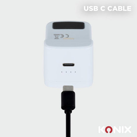 Batterie externe pour manettes Joy-Con - Nintendo Switch 2 - Konix - Indicateur de charge LED - 10 modes d'éclairage RVB - Noir