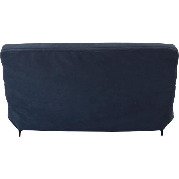 Canapé convertible clic-clac 3 places KRISTEN - Largeur 199 cm - Matelas 14 cm - Coffre de rangement