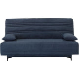 Canapé convertible clic-clac 3 places KRISTEN - Largeur 199 cm - Matelas 14 cm - Coffre de rangement