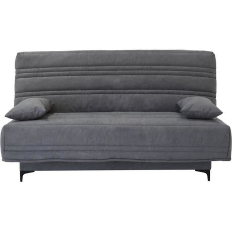 Canapé convertible clic-clac 3 places KRISTEN - Largeur 199 cm - Matelas 14 cm - Coffre de rangement