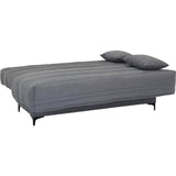 Banquette clic clac 3 places - Tissu gris moyen - L199 x P96 x H103 cm - KRISTEN - Style contemporain