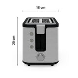 KRUPS Grille-pain 2 larges fentes, Inox, 6 niveaux de dorage, Fonction rÈchauffage et dÈcongÈlation Control Line KH442D10