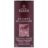 Château Ksara Réserve du Couvent Vallée de la Bekaa - Vin rouge du Liban 2022