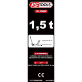 Cric hydraulique - KS TOOLS - 161.0364F - Cric voiture compact en aluminium/acier - Leve voiture 1,5 tonnes