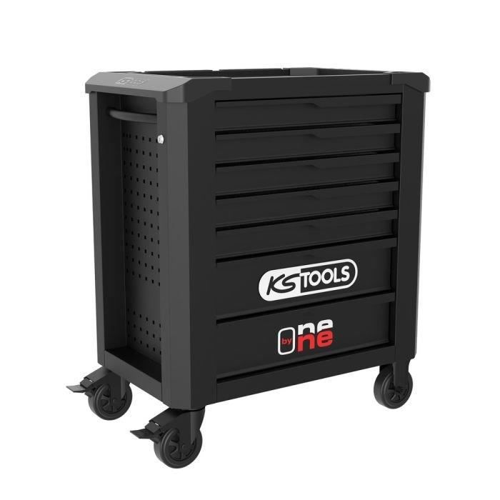 Servante d'atelier - Equipée - 7 tiroirs - KS Tools - 823.7337F - Noir - Equipée de 337 outils - Servante one by one