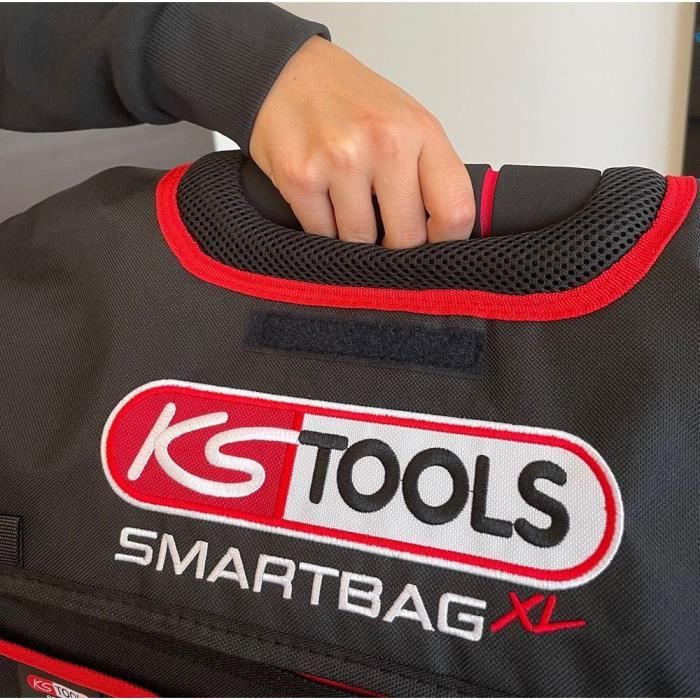 Sacoche porte-outils - KS Tools - SMARTBAG XL - 25L - Tissu ultra résistant - Rouge/Noir