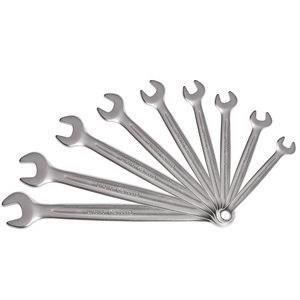 Jeu de 9 clés mixtes métriques - KS TOOLS - 922.0043 - Clé plate a cliquet en boite - 8 a 19 mm - Angle de fourche oeil incliné a 15°