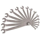 Jeu de 16 clés mixtes métriques - KS TOOLS - 922.0045 - 8 a 24 mm livré en boite - Angle de fourche et oeil incliné a 15° - 16 pcs