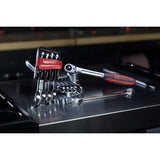 Jeu de 10 clés mixtes métriques - KS TOOLS - 922.0050 - Sur support - 8 a 19 mm - Angle de fourche et oeil incliné a 15°