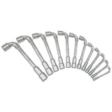 Clés a pipe - KS TOOLS - 517.0442 - Boite de 12 clés a pipe débouchées métriques - 6 pans - De 7 a 24 mm