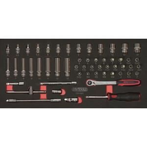 Module - KS TOOLS - 713.1020 - Module de douilles et accessoires Ultimate - 1/4 - 54 pieces