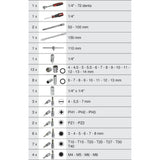 Module - KS TOOLS - 713.1020 - Module de douilles et accessoires Ultimate - 1/4 - 54 pieces