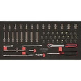 Module - KS TOOLS - 713.1020 - Module de douilles et accessoires Ultimate - 1/4 - 54 pieces