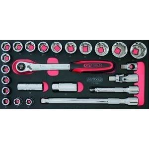 Module - KS TOOLS - 713.1024 - Module de douilles et accessoires Ultimate - 1/2 - 24 pieces