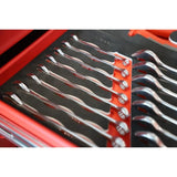 Module - KS TOOLS - 713.2017 - Module de clés mixtes Ultimate - Module pour servante d'atelier - 17 clés de 6 a 22 mm - Taille 1/3
