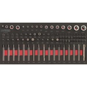Module - KS TOOLS - 713.5010 - Module d'embouts de vissage et douilles Torx - 88 pieces
