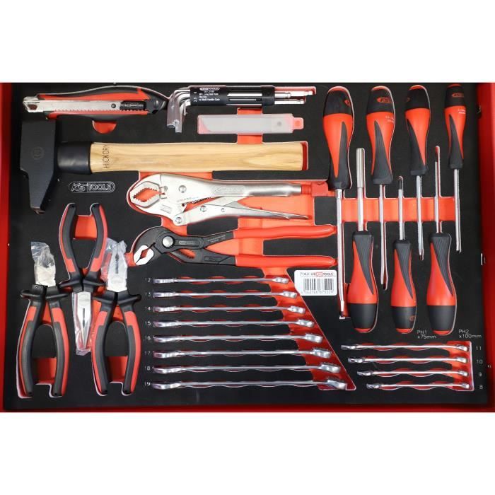 Module - KS TOOLS - 714.0184 - Composition d'outils 2 tirois - Pour servante - 184 pieces