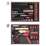 Module - KS TOOLS - 714.0184 - Composition d'outils 2 tirois - Pour servante - 184 pieces