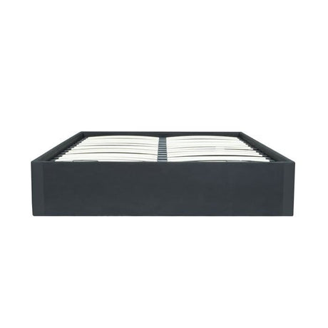 ECLIPSE Lit coffre adulte 140 x 190 cm - Simili Noir
