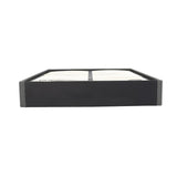 ECLIPSE Lit adulte + coffre de journée - Tissu gris foncé - 160 x 200 cm