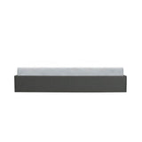 ECLIPSE Lit adulte + coffre de journée - Tissu gris foncé - 160 x 200 cm